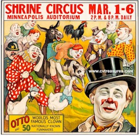  Original Vintage Barnum Bailey Circus Posters for sale
