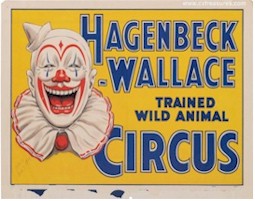  Original Vintage Barnum Bailey Circus Clown Posters for sale