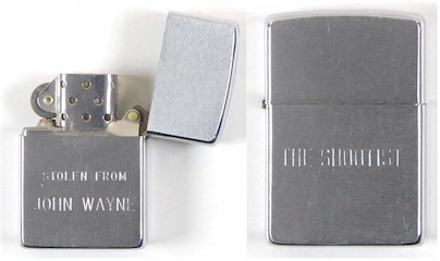 John Wayne memorabilia collectible lighter