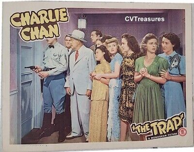 Charlie Chan The Trap Original Vintage Lobby Card Movie Theater Poster Toler 4