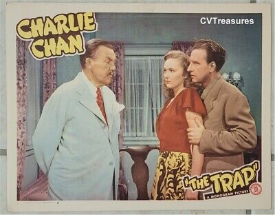 Charlie Chan The Trap Original Vintage Lobby Card Movie Theater Poster Toler 3