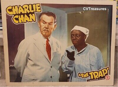 Charlie Chan The Trap Original Vintage Lobby Card Movie Theater Poster Toler 2