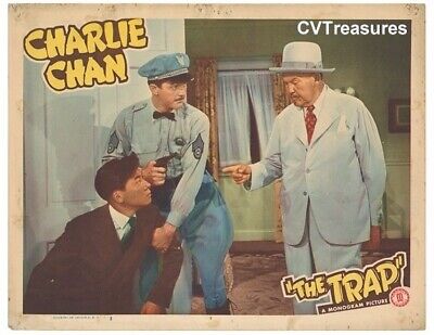 CHARLIE CHAN THE TRAP ORIGINAL VINTAGE LOBBY CARD MOVIE THEATER POSTER TOLER 1