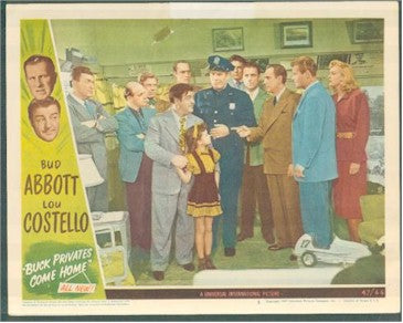 Abbott & Costello Buck Privates Come Home - lobby card - 1947