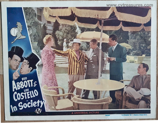 Abbott & Costello In Society - original lobby card - 1944