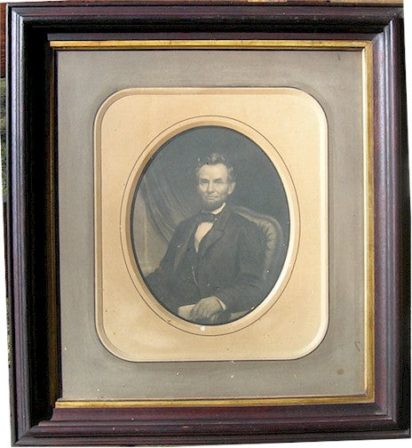 Abraham Lincoln Engraving Beautifully Mat Framed 1860s