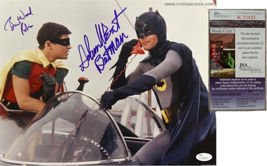 Adam West & Burt Ward Autographed Signed "BATMAN" photo JSA Large