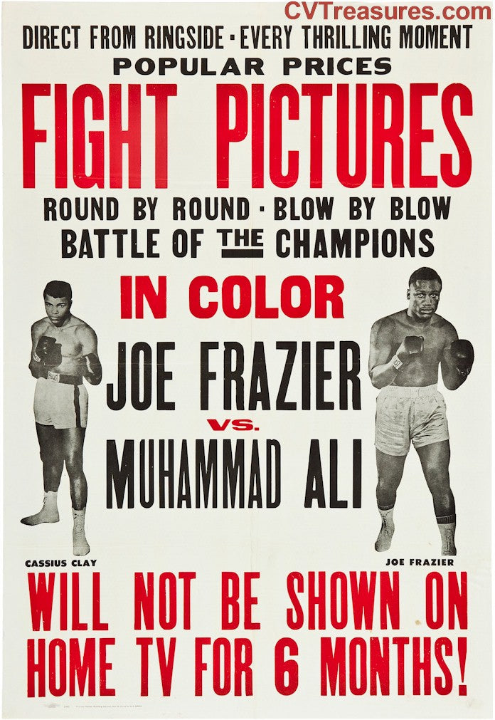 Vintage Postsr Memorabilia Fight Posters Ali Frazier Foreman