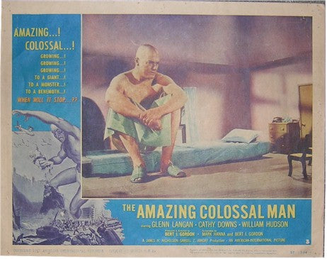 Amazing Colossal Man Sci Fi Movie Poster Original lobby card