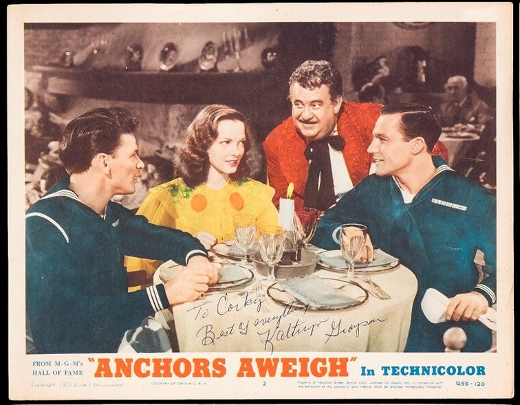 Anchors Aweigh Frank Sinatra Original Lobby Card 55-2 Guaranteed Authentic