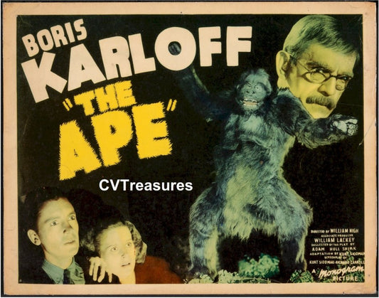 Ape Original Classic Lobby Card Horror Movie Poster Boris Karlof