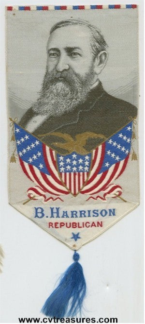 Benjamin Harrison 1888 Campaign Ribbon