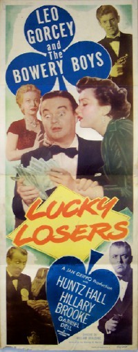 Bowery Boys LUCKY LOSERS Movie Poster Insert