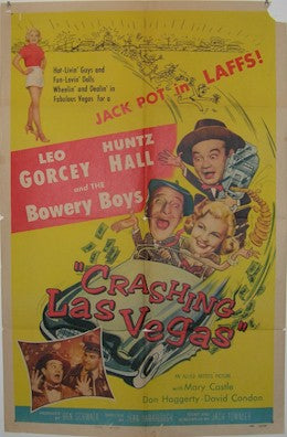 Bowery Boys, "Crashing Las Vegas", one sheet 1956