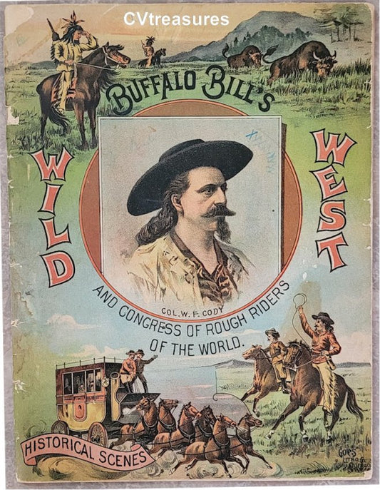 Buffalo Bill Cody Antique Official Wild West Show Program 1893 A