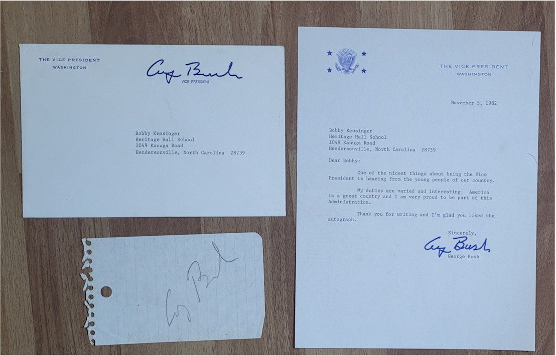 President George H.W. Bush Autograph in-person & Signed Letter