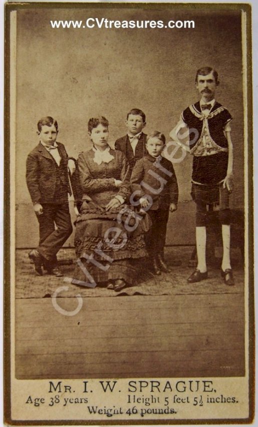 CIRCUS SIDESHOW Cabinet Photo Barnum Baily 1875