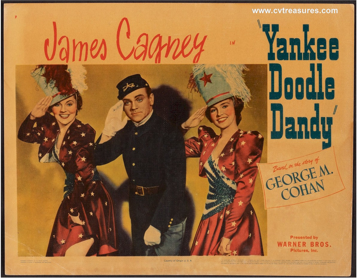 Yankee Doodle Dandy Original Authentic Vintage Movie Poster lobby card James Cagney 1942