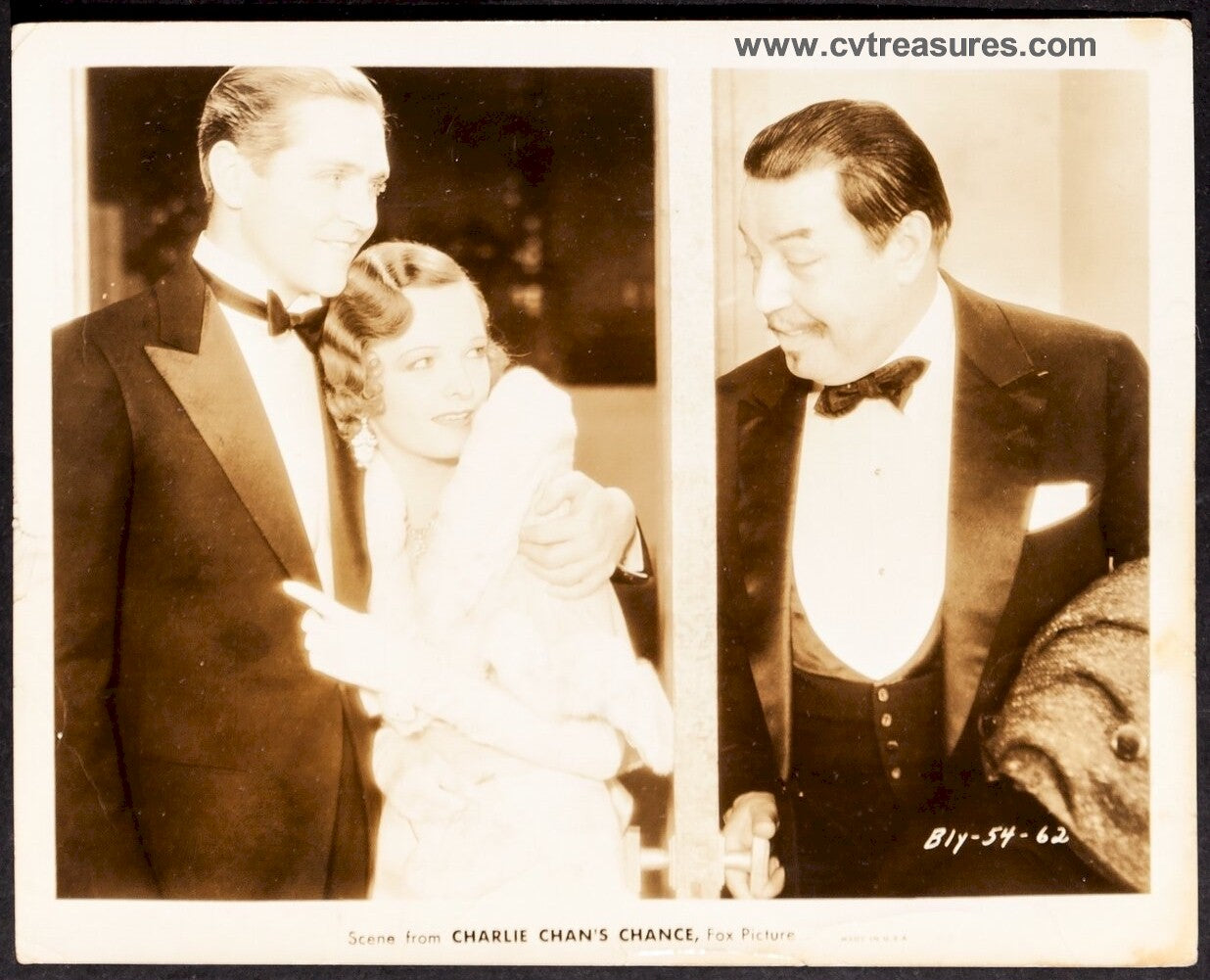 Charlie Chan's Chance Vintage Movie Theater Photo Warner Oland