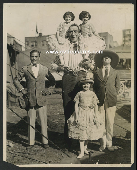 Charlie Chaplin Doug Fairban Original Vintage Movie Circus Photo