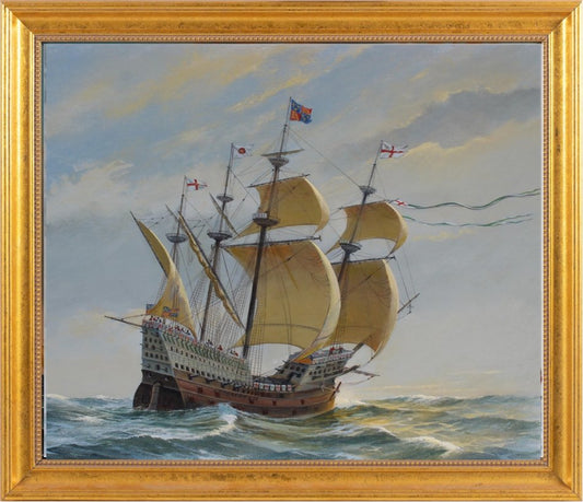 Charles J Lundgren Nautical Marine Seascape Battleship 2