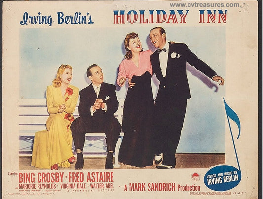 Holiday Inn Original Authentic Vintage Lobby Card Movie Theater Poster Crosby 2