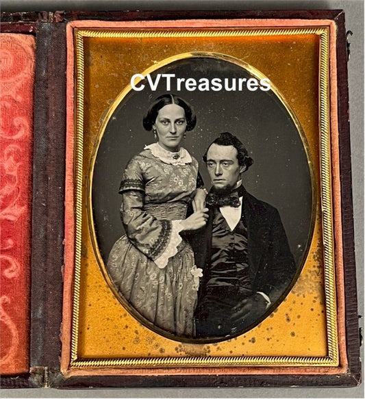 Daguerreotype - RARE 1/4 plate 
Gorgeous Pre-Civil War era photo
Circa 1855