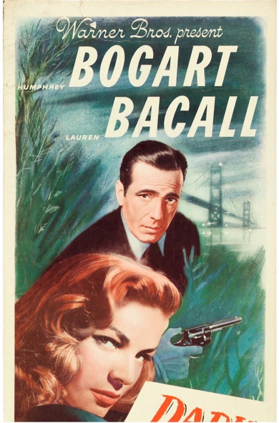 Dark Passage Original Vintage Movie Poster Insert  Bogart Bacall