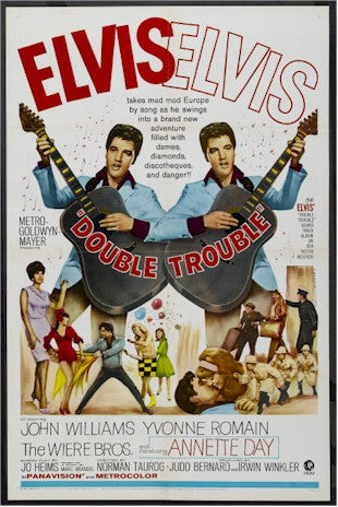 Double Trouble, 1967 , Elvis Presley Original One Sheet