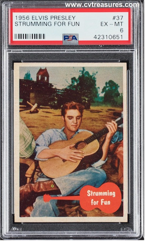 Elvis Presley Topps Singing Card #37 1956 PSA 6 NM