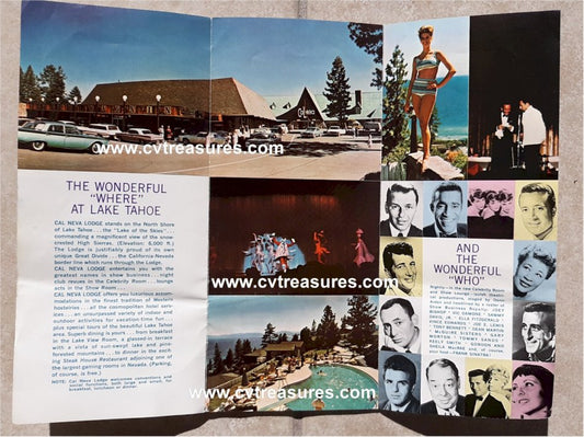 Frank Sinatra RARE ORIGINAL CAL NEVA LODGE Travel Brochure