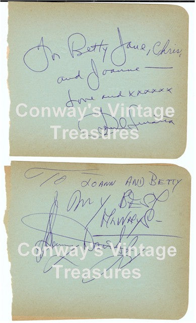 Frank Sinatra, Sammy Davis Jr and Others Autographs IN-Person