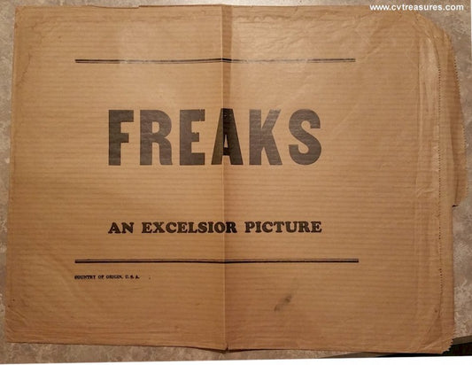 Freaks Original Vintage Lobby Card Envelop 1949