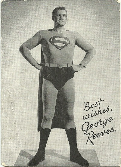 George Reeves Promo Card, 1950's