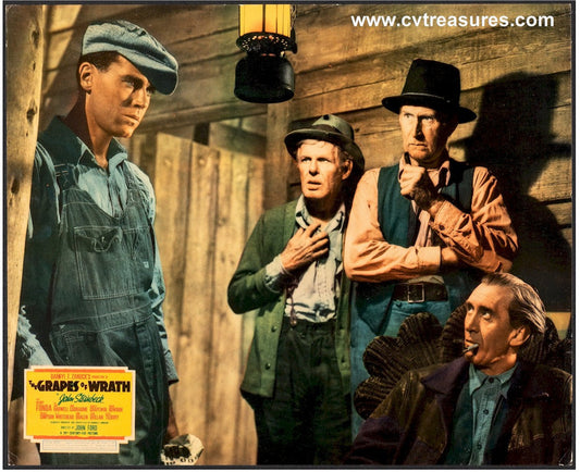 Grapes of Wrath Original Authentic Vintage Movie Theater Poster Jumbo Lobby Card Henry Fonda 1940