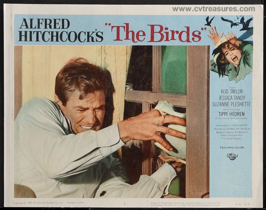 Birds Hitchcock Original Vintage Lobby Card Movie Poster 6