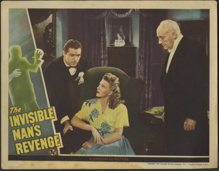 Invisible Man's Revenge, 1944 Horror Classic Lobby Card