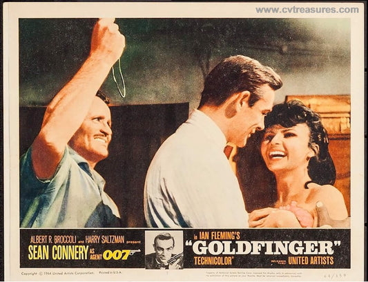 James Bond Goldfinger, 1965 Sean Connery Lobby Card