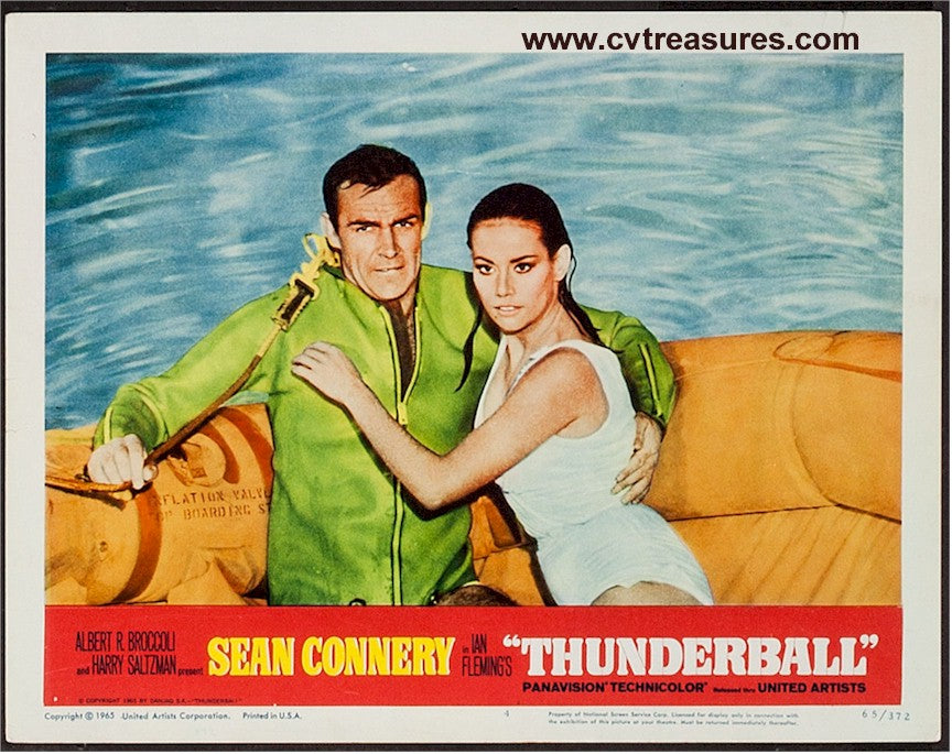 James Bond Thunderball vintage Lobby Card movie poster 1965 4