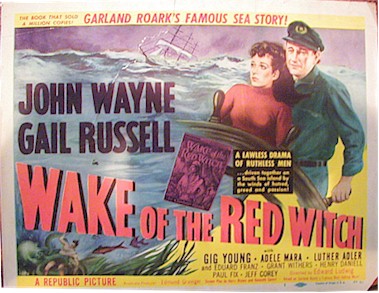 John Wayne Wake of the Red Witch - original title sheet - 1949