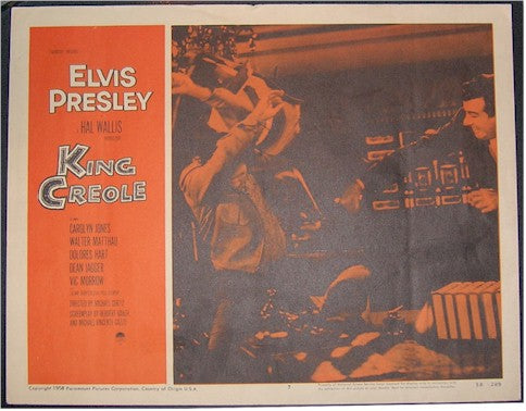 King Creole, 1958 Elvis Presley Original lobby card