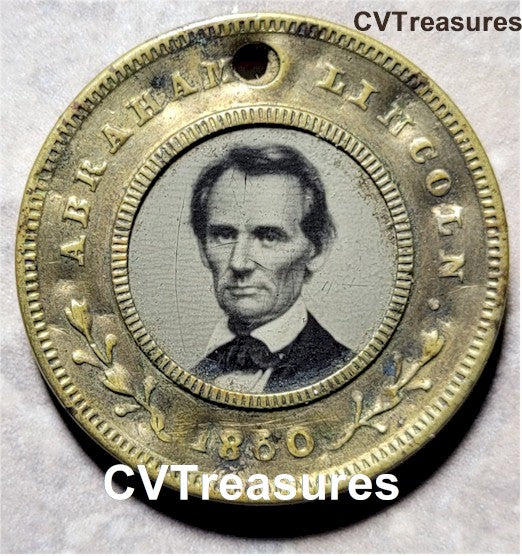 Political Presidential Historical Photo Campaign Buttons Abraham LIncoln Memorabilia