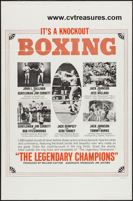 Legendary Champions Original Vintage Boxing Sports Movie Poster One Sheet