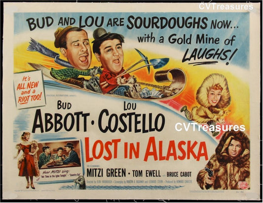 Lost in Alaska Original Classic Film Movie Poster Abbott Costell