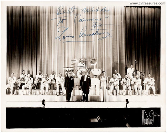 Louis Armstrong Authentic Autographed Signed Photo JSA