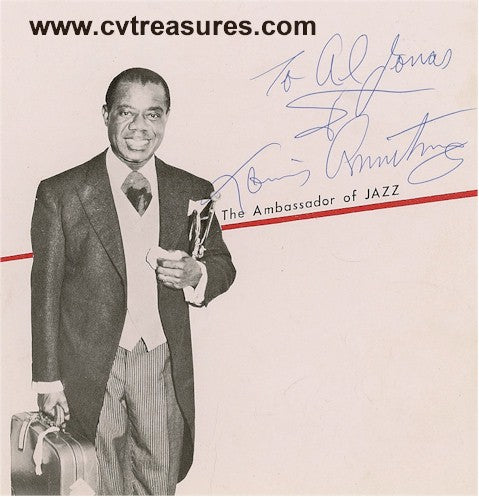 Louis Armstrong Original Vintage Autographed Program