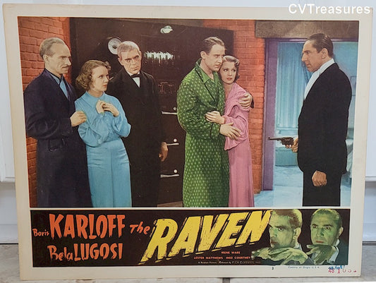 Raven Original Vintage Horror Movie Poster Lobby Card Boris Karloff Bela Lugosi