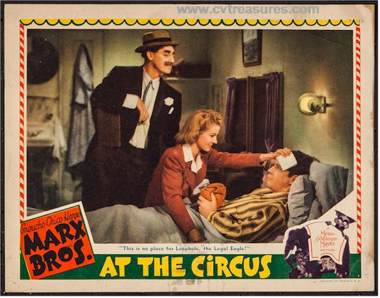 Marx Brothers "At the Circus" Original Vintage Lobby Card Movie Theater Poster 