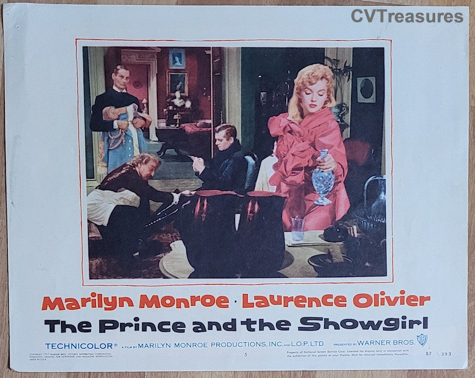 The Prince and the Showgirl Marilyn Monroe Original Authentic Vintage Lobby Card Movie Poster 