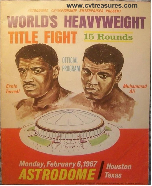 Muhammad Ali vs ERNIE TERRELL  Original Fight Boxing program